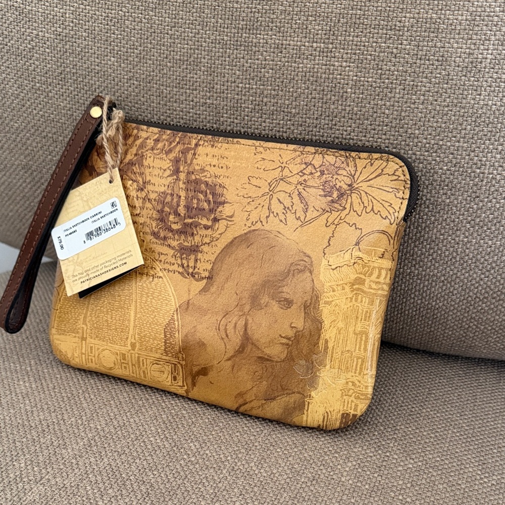 Patricia Nash Italian Sketchbook Cassini Wristlet - NWT
